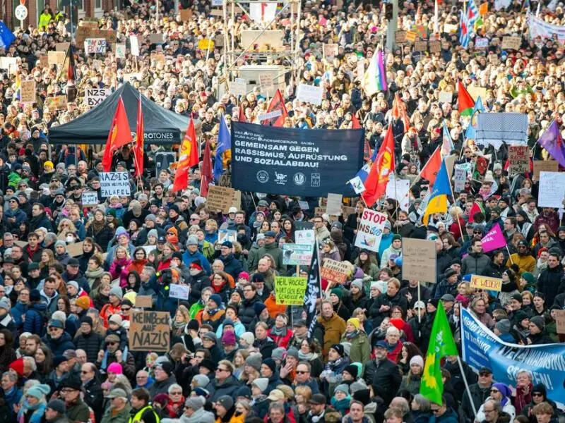 Demonstrationen gegen Rechtsextremismus - Hamburg