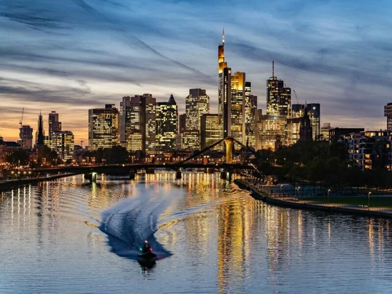 Frankfurt/Main am Abend