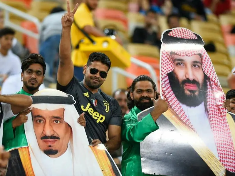 Fußball-Fans in Saudi-Arabien