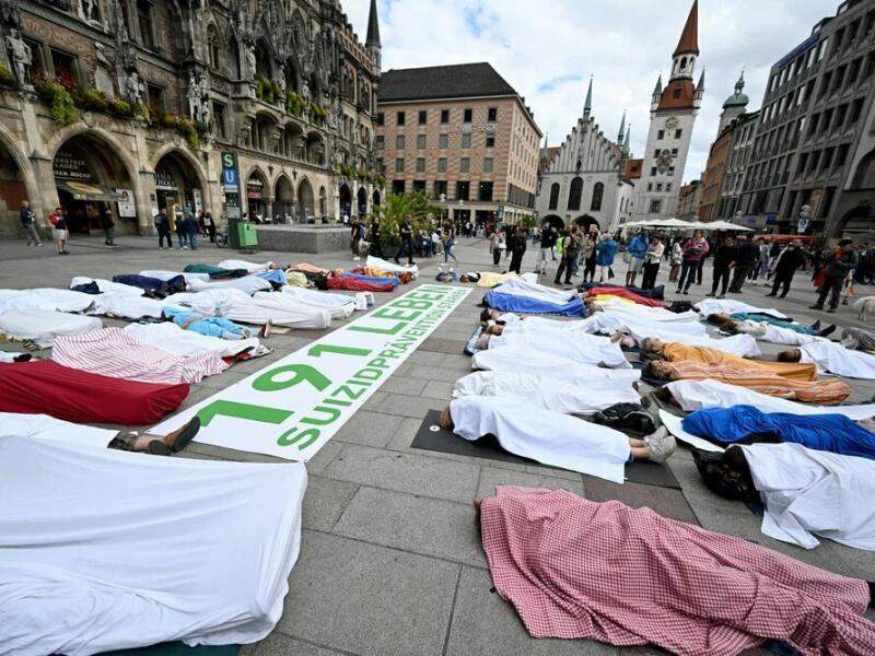 Aktion zum Welttag der Suizidprävention - München