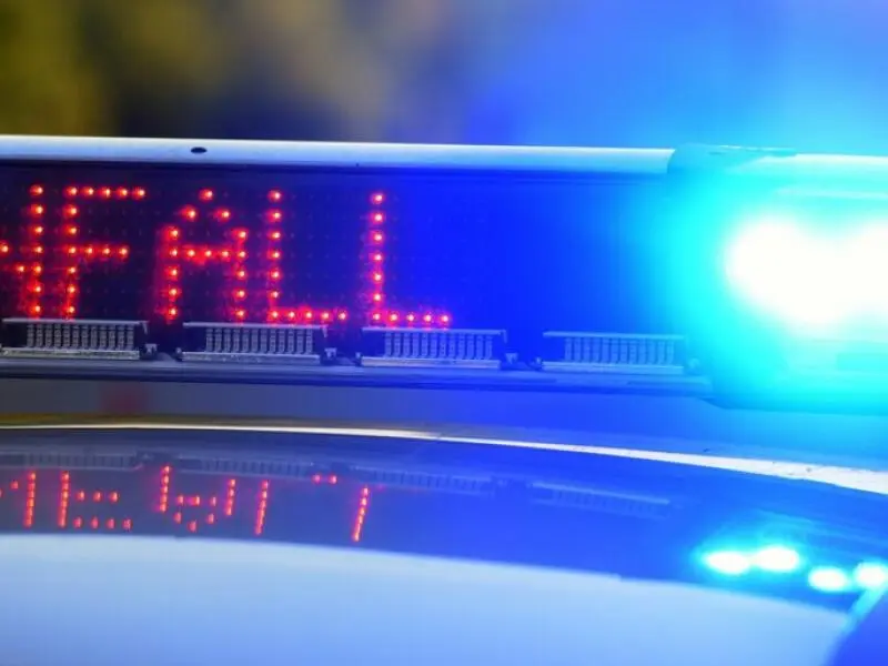 Polizei sichert Unfallstelle