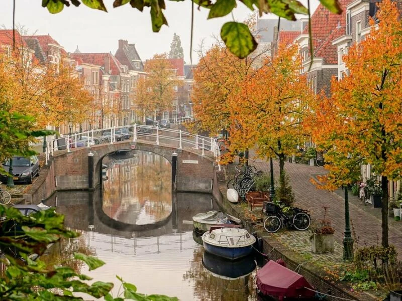 Grachten im herbstlichen Leiden