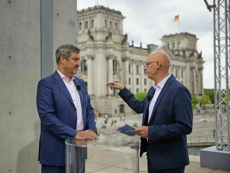 ARD-Sommerinterview mit CSU-Chef Markus Söder