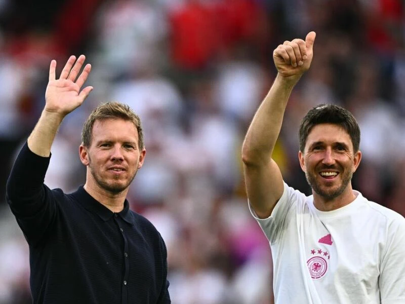 Nagelsmann (l.) und Glück