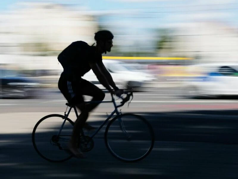 Radfahrer auf einem Rennrad