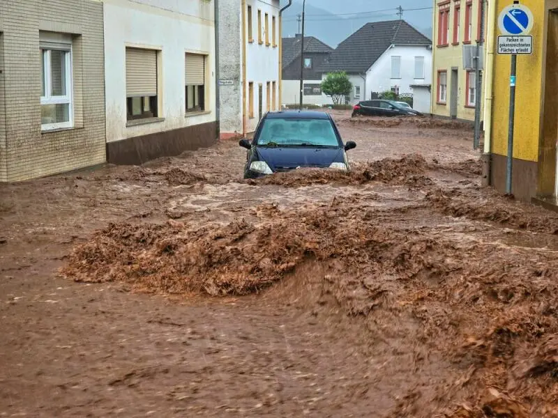 Unwetter in Rheinland-Pfalz