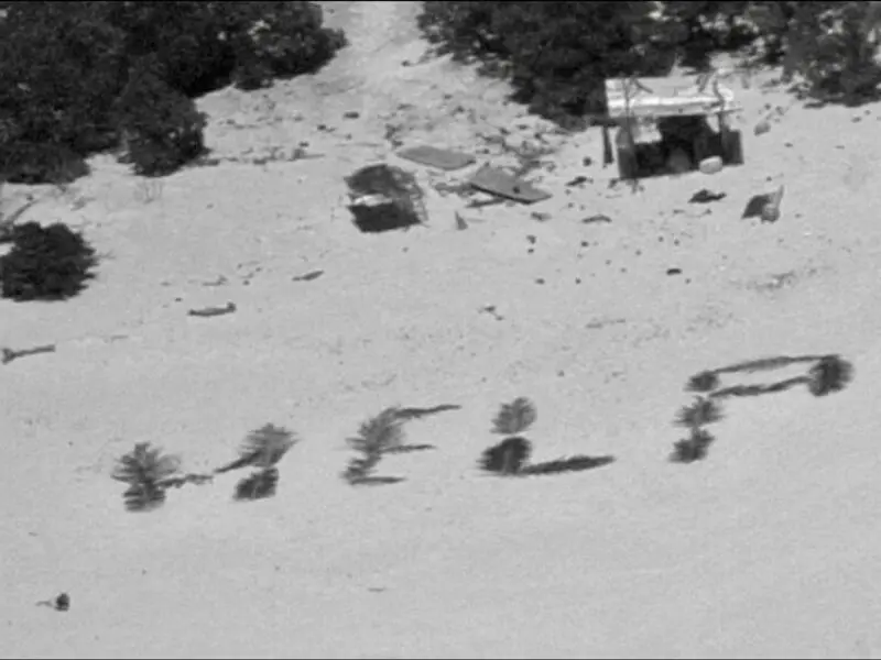 Botschaft auf Sand