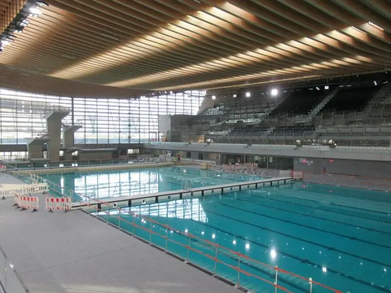 Baustelle des Centre Aquatique Olympique