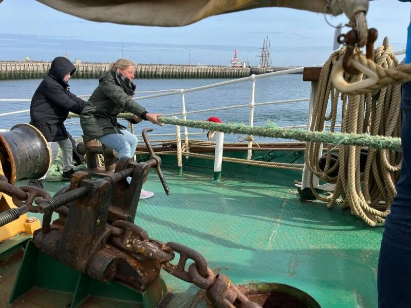 Arbeit an Bord der «Großherzogin Elisabeth»