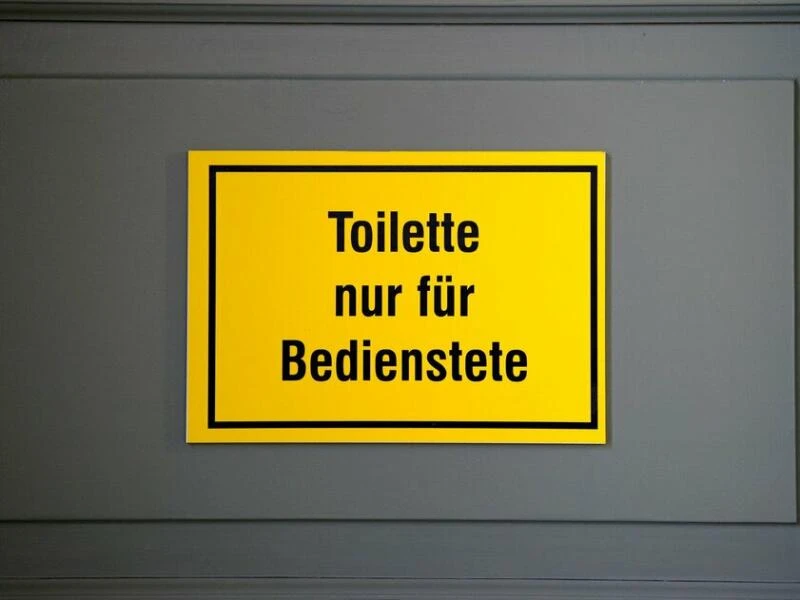 Toilette nur für Bedienstete