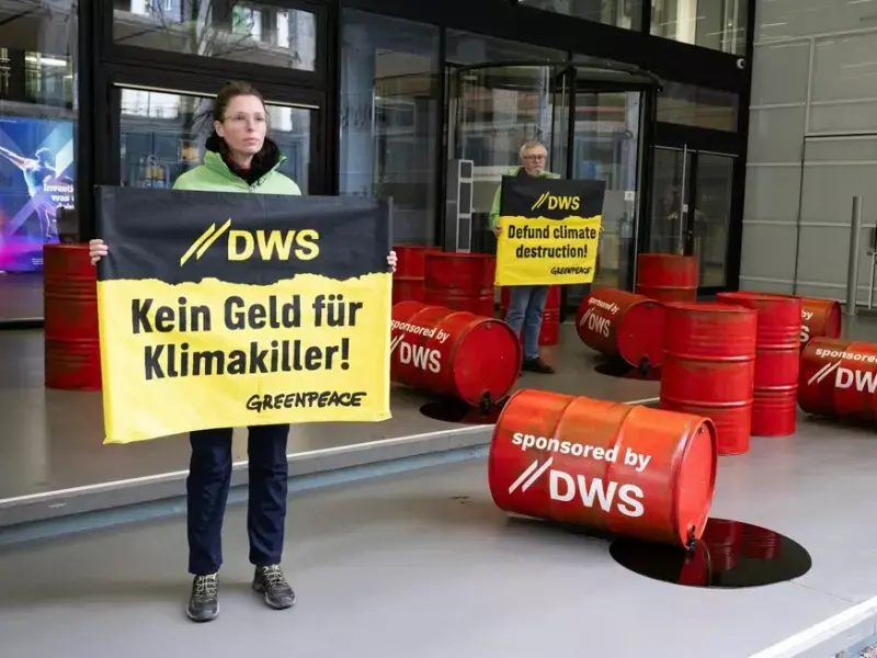 Greenpeace-Protest gegen DWS