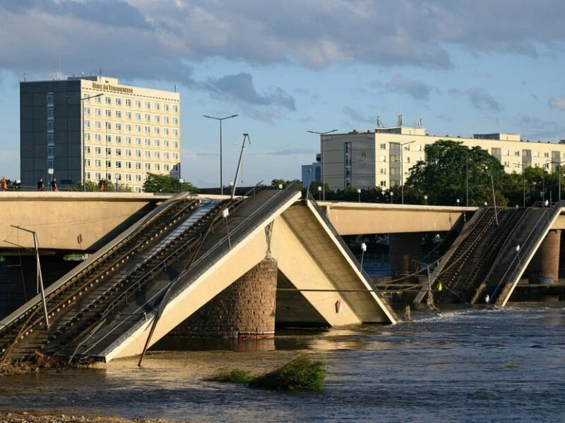 Nach Einsturz der Carolabrücke