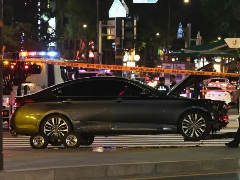 Autounfall in Seoul