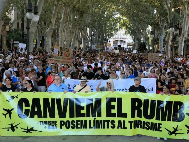 Demo gegen Massentourismus auf Mallorca