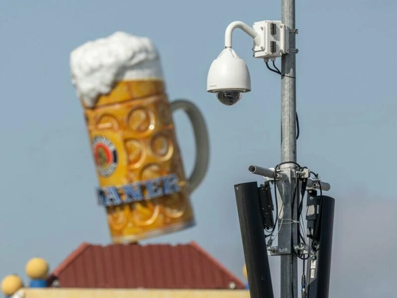 Aufbau Oktoberfest