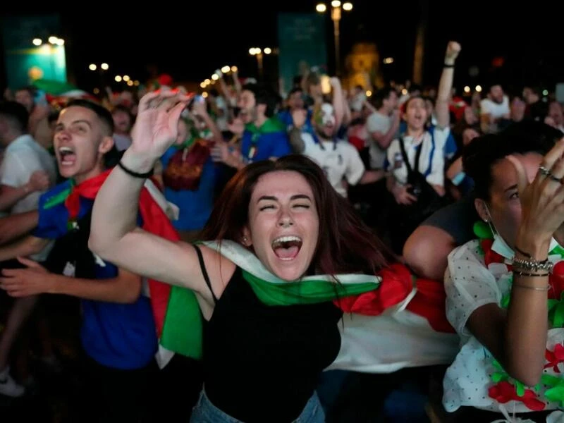 Italien-Fans in Rom