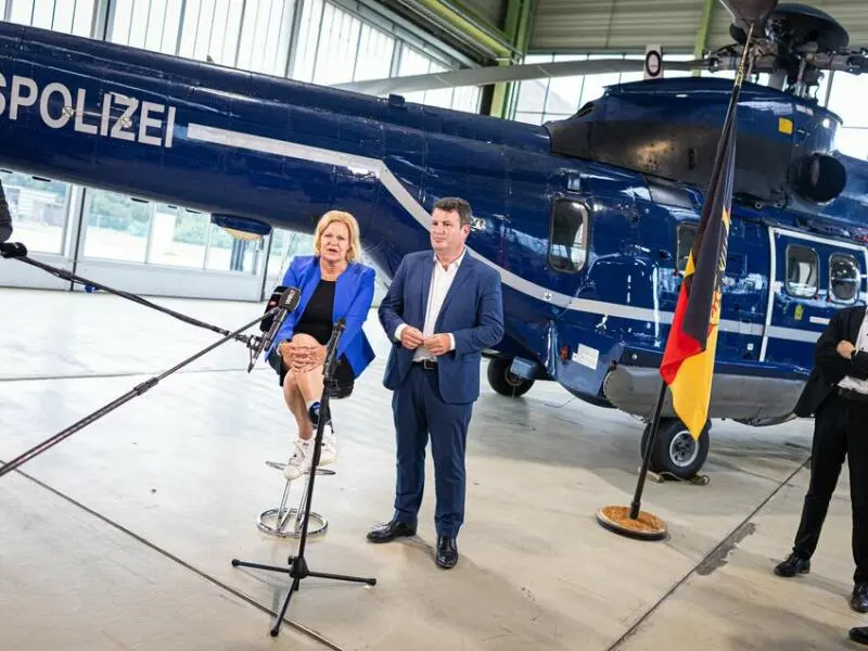 Bundesinnenministerin Faeser besucht Bundespolizei-Fliegerstaffel