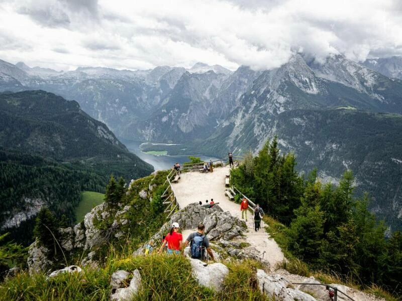 Blick vom Gipfel des Jenner auf den Königssee