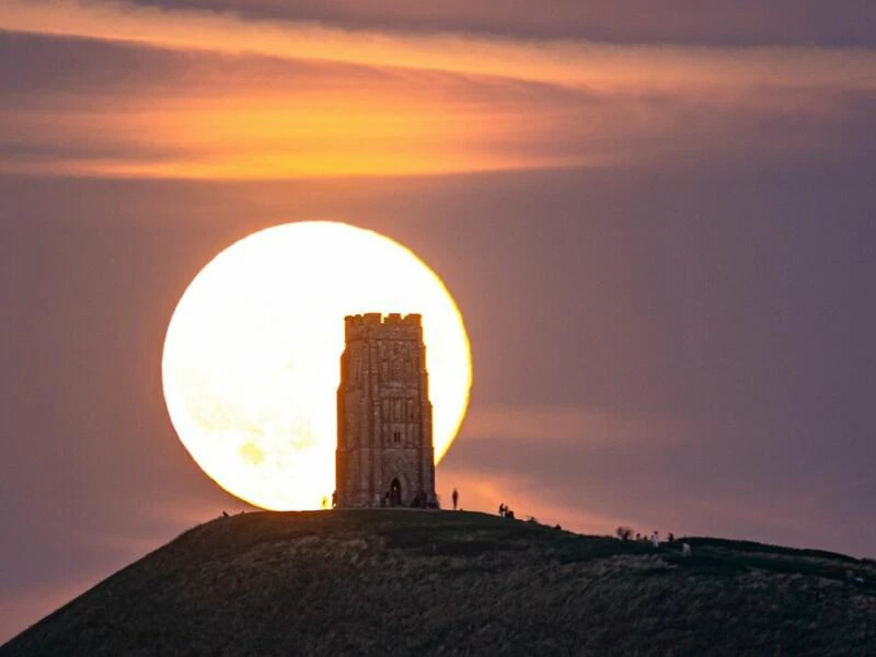 Supermond in Großbritannien