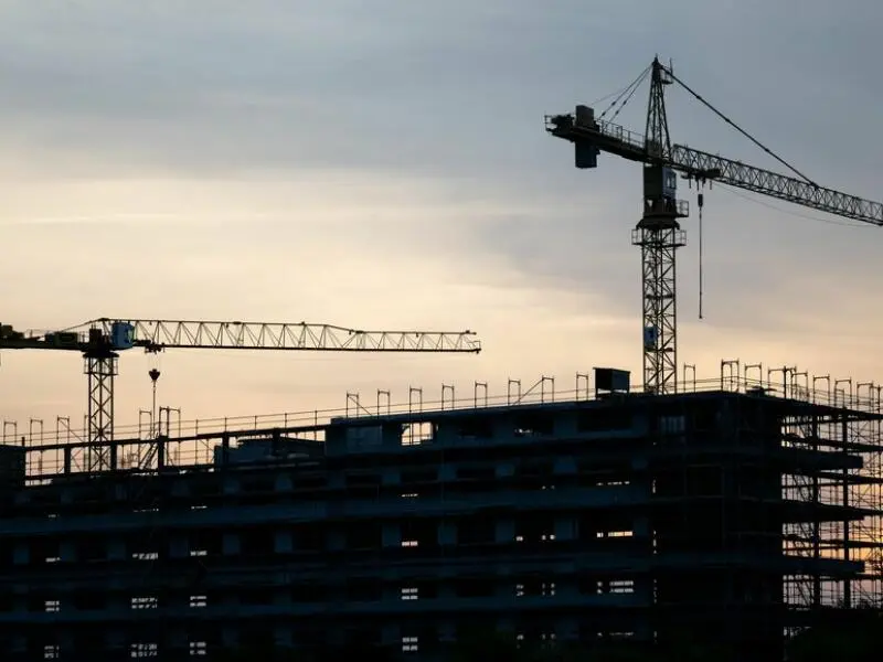 Baustelle in Sachsen