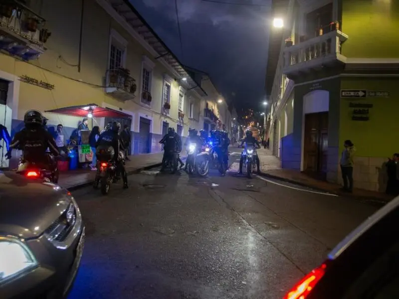 Gewalt in Ecuador - Quito