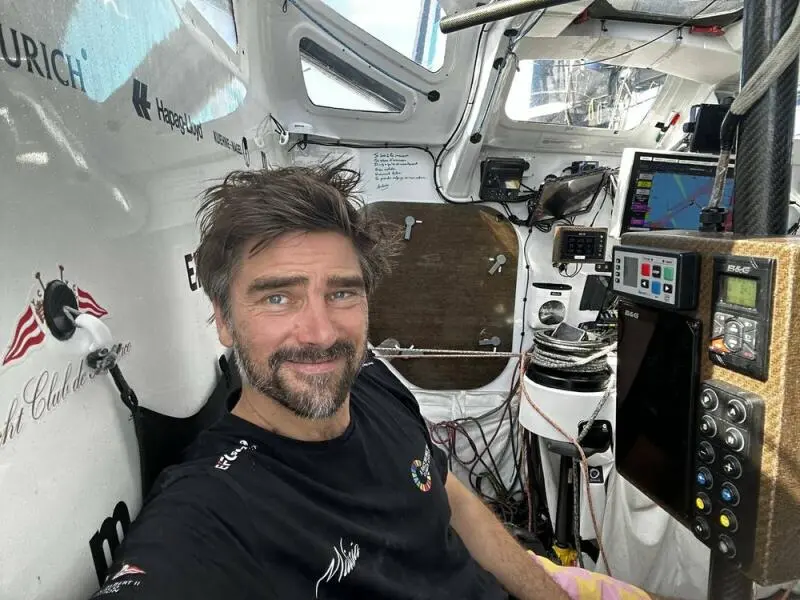 Boris Herrmann an Bord seiner «Malizia – Seaexplorer»