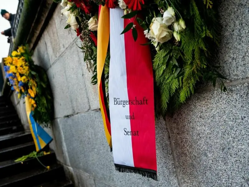 Jahrestag Kriegsbeginn Ukraine - Hamburg