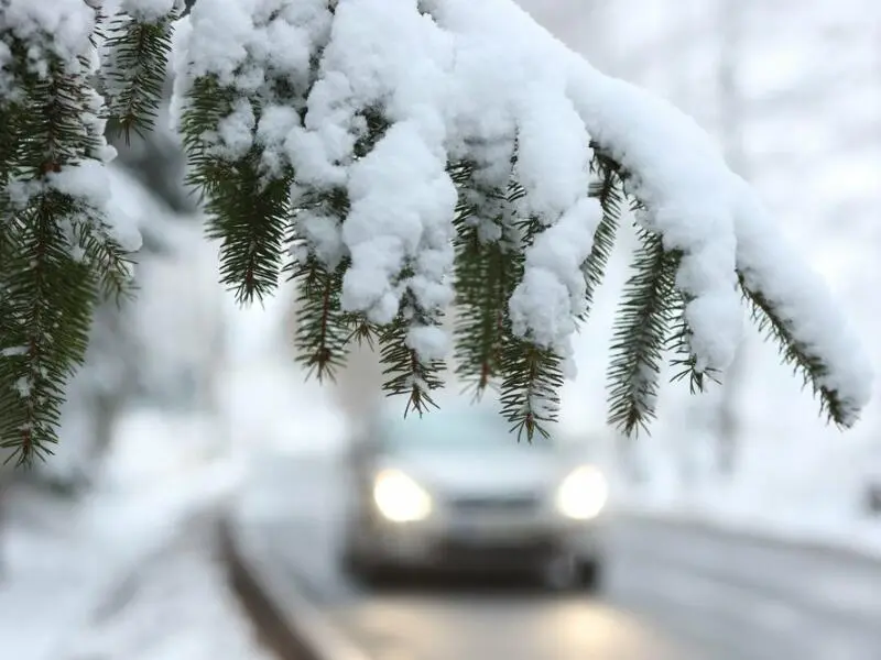 Autofahrt im Winter