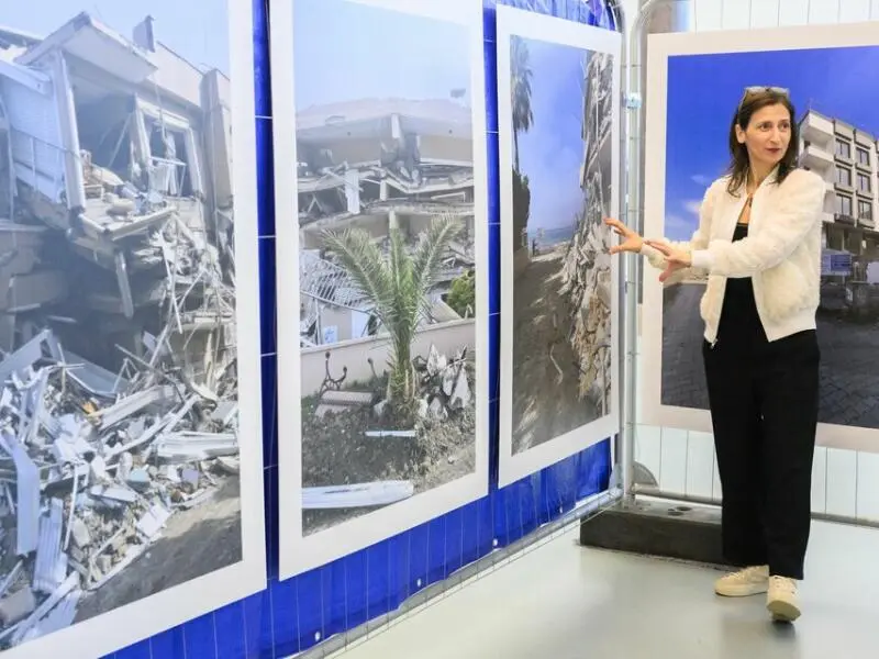 Foto-Ausstellung zur Erdbeben in der Türkei