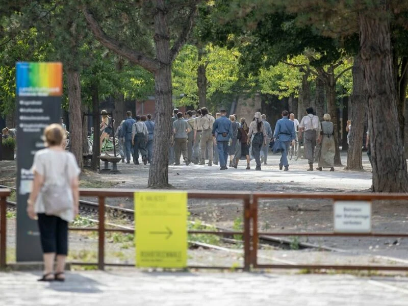 Dreharbeiten für «Tribute von Panem» im Landschaftspark Duisburg