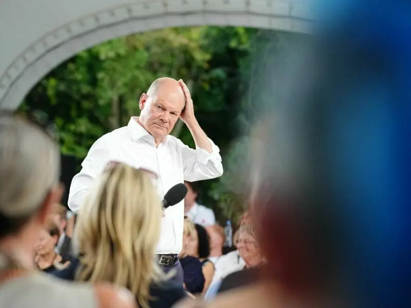 Bundeskanzler Scholz im Bürgergespräch