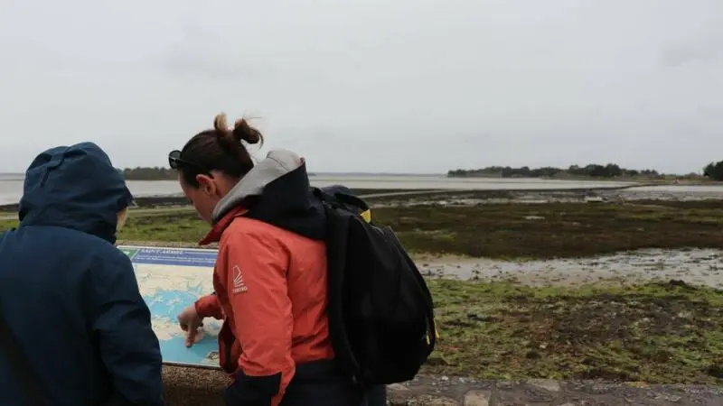 Mélanie Chouan bei Saint-Armel vor der Ile Tascon