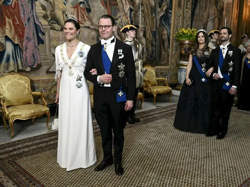 Schwedische Royals bei Prinzessinnenhochzeit in Norwegen