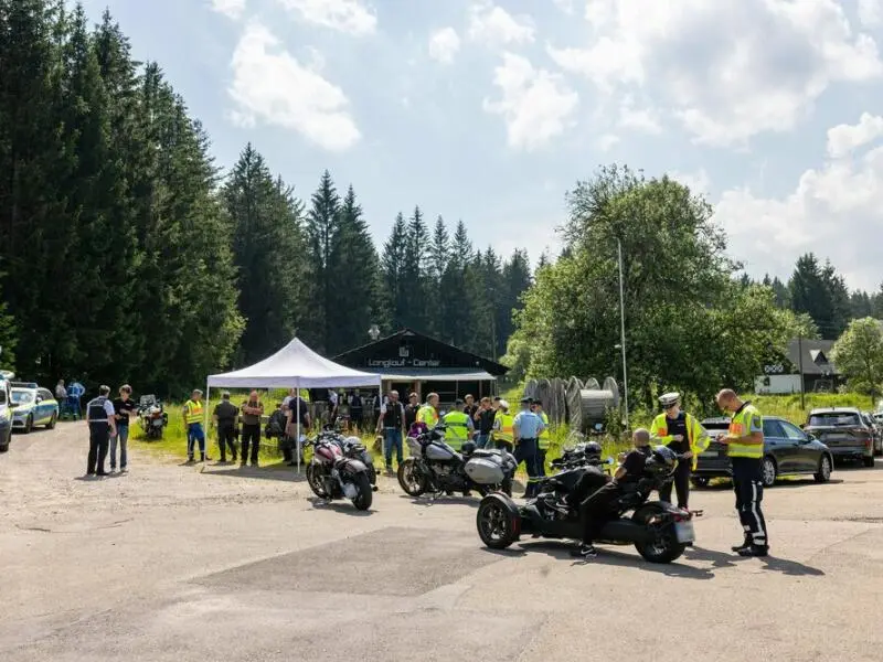 Motorradkontrolle Polizeipräsidium Offenburg
