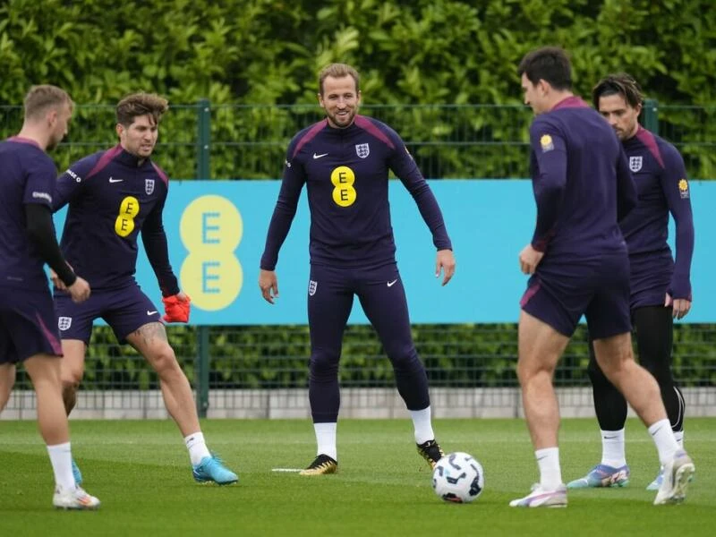 Englands Fußballnationalmannschaft -Training