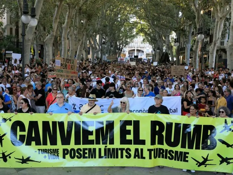 Demo gegen Massentourismus auf Mallorca