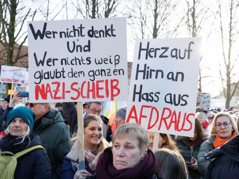 Demonstrationen gegen Rechtsextremismus