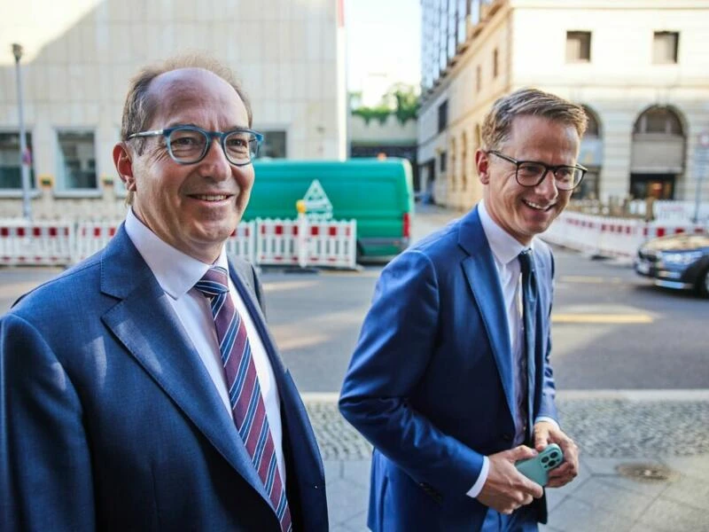 Vor der Pressekonferenz zu Kanzlerkandidatur-Frage der Union