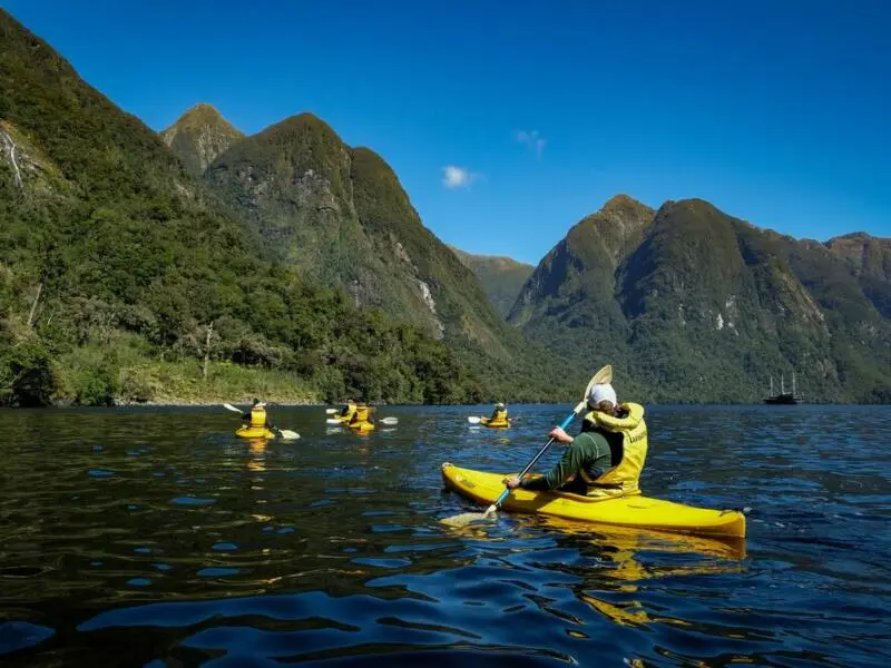 Kayakfahrer im Crooked Arm