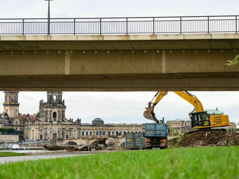 Nach Einsturz der Carolabrücke