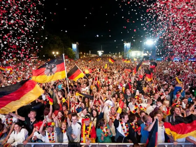 Berliner Fanmeile bei EM 2012