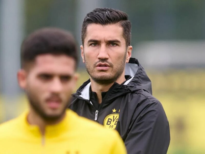 BVB-Trainer Nuri Sahin (r)