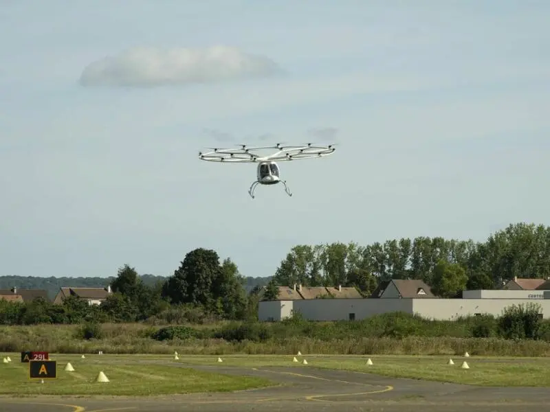 Volocopter fliegt in Frankreich während Olympischer Spiele