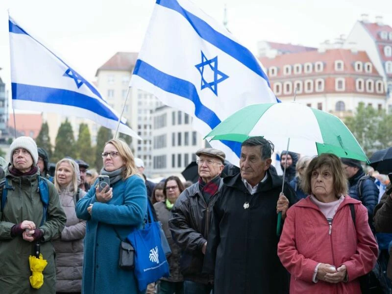 Jahrestag 7. Oktober 2023 - Dresden