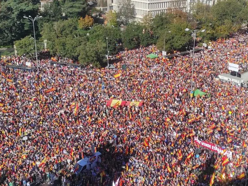 Großdemonstration in Madrid