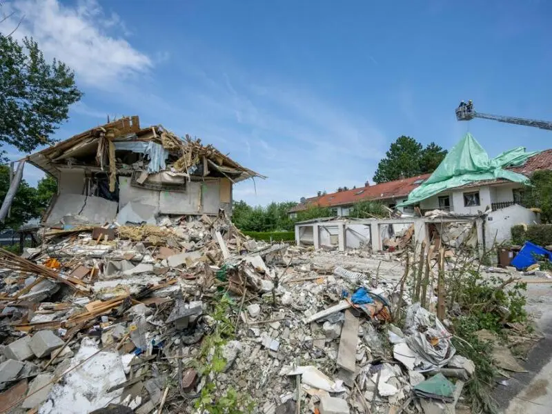 Reihenhaus in Memmingen eingestürzt