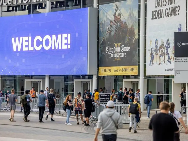 Vor dem Start der Gamescom