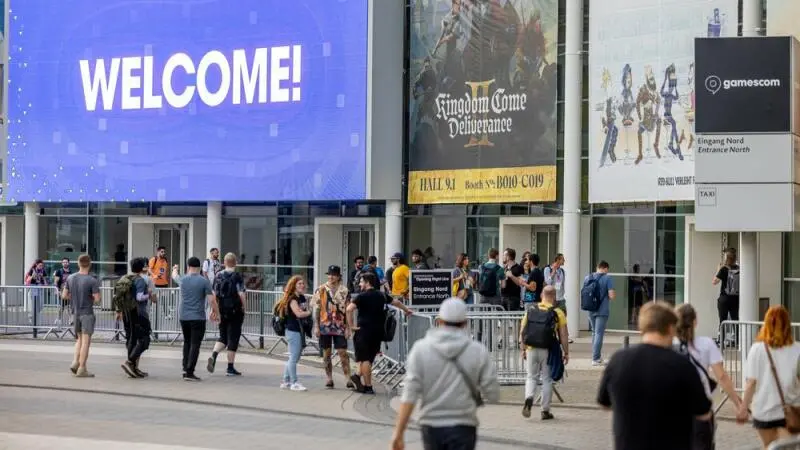 Vor dem Start der Gamescom