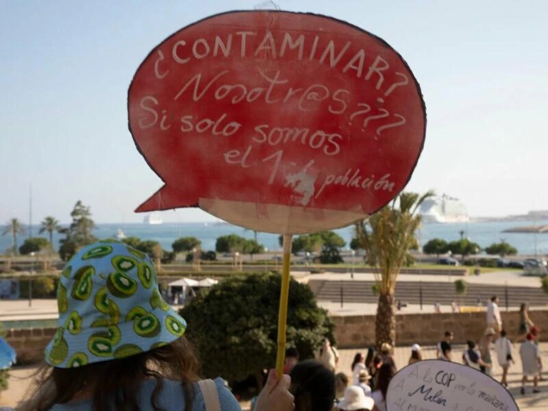 Protest gegen Massentourismus auf Mallorca