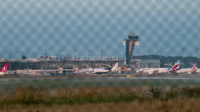 Protestaktion Letzte Generation am Nürnberger Flughafen